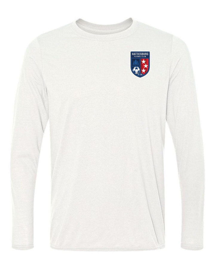 HFC Logo Long-Sleeve T-Shirt HFC Spirtwear White Mens Small - Third Coast Soccer