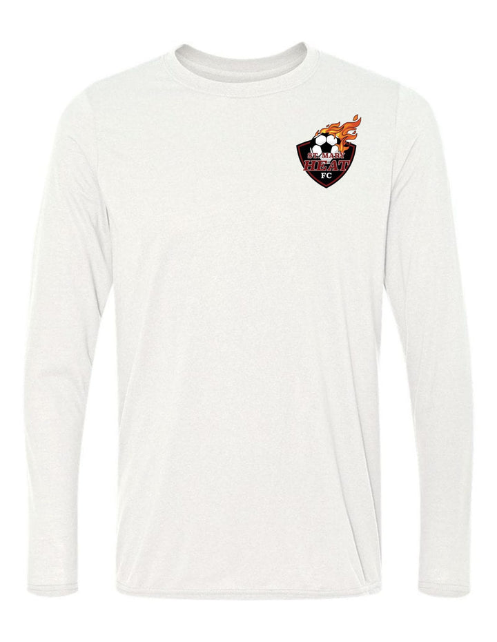 St. Mary Heat Long-Sleeve T-Shirt St. Mary Spiritwear White Youth Small - Third Coast Soccer