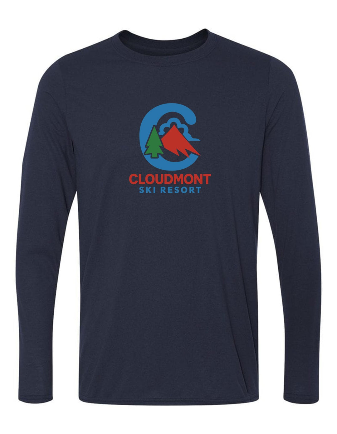 Cloudmont Ski Resort Long-Sleeve T-Shirt C CSR Navy Youth Small - Third Coast Soccer