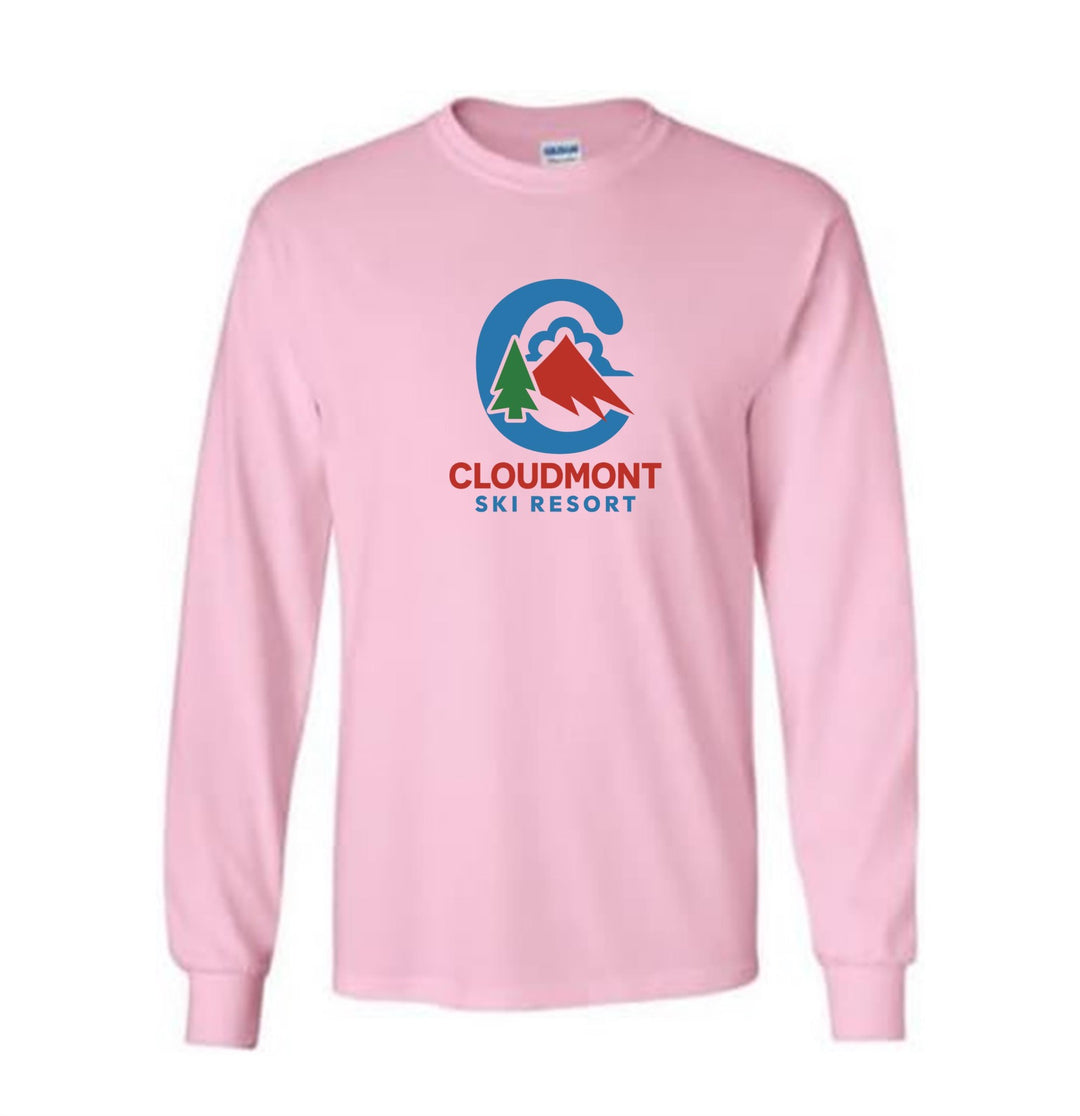 Cloudmont Ski Resort Long-Sleeve T-Shirt C CSR Light Pink Youth Small - Third Coast Soccer