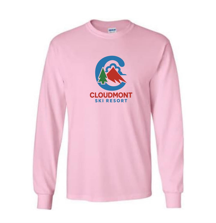 Cloudmont Ski Resort Long-Sleeve T-Shirt C CSR Light Pink Youth Small - Third Coast Soccer