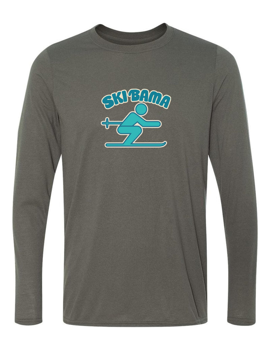 Ski Bama Long-Sleeve T-Shirt Ski Bama 5 Charcoal Youth Small - Third Coast Soccer