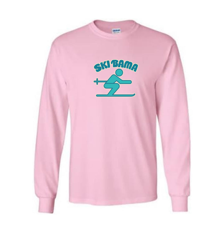 Ski Bama Long-Sleeve T-Shirt Ski Bama 5 Light Pink Youth Small - Third Coast Soccer