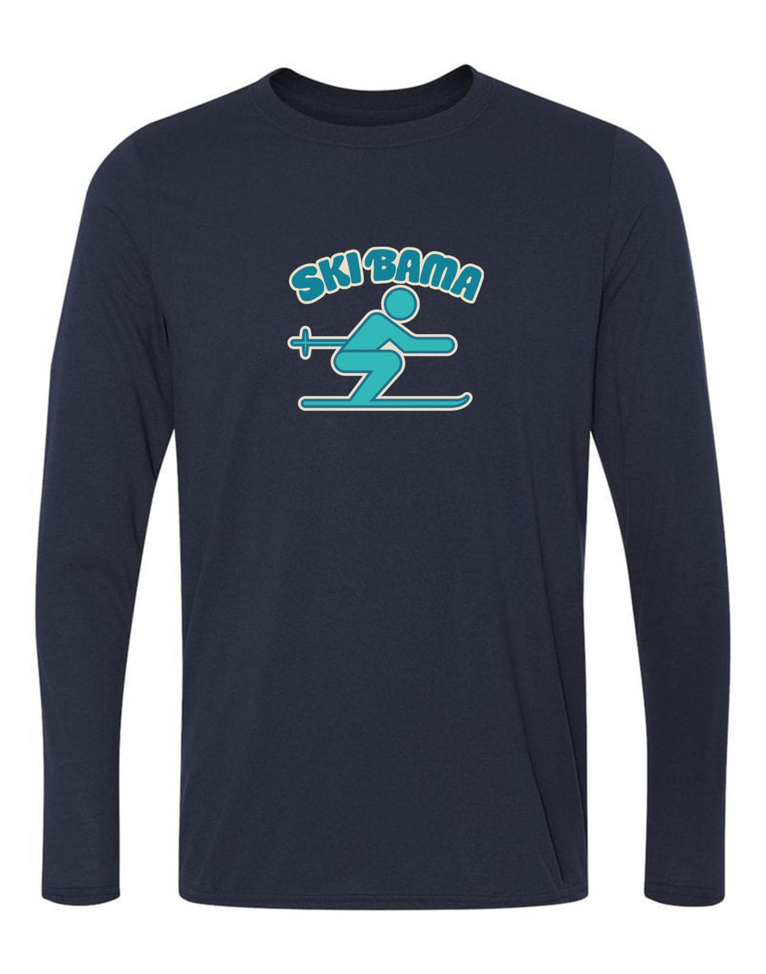 Ski Bama Long-Sleeve T-Shirt Ski Bama 5 Navy Youth Small - Third Coast Soccer