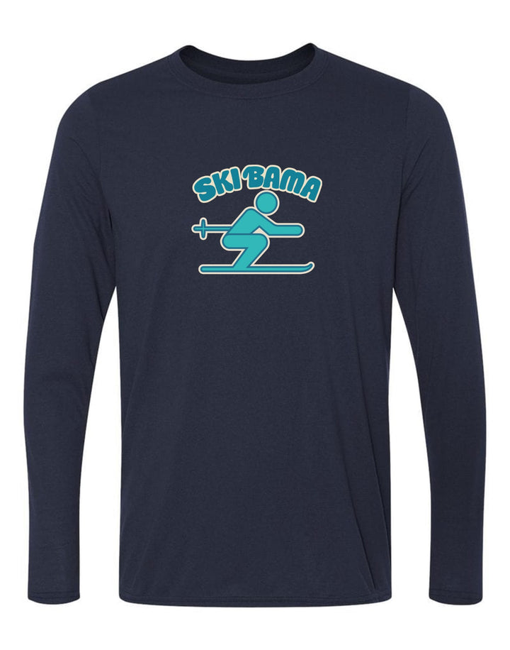 Ski Bama Long-Sleeve T-Shirt Ski Bama 5 Navy Youth Small - Third Coast Soccer