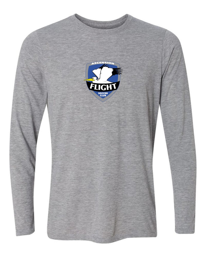 AFSC Long-Sleeve Shield T-Shirt AFSC Spiritwear Sport Grey Youth XSmall - Third Coast Soccer