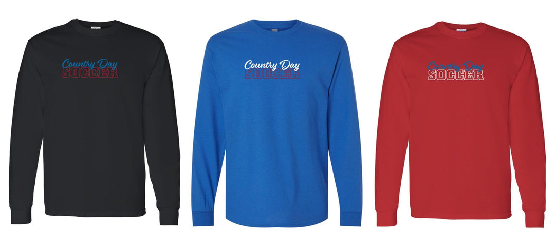 Country Day Soccer Wordmark Long-Sleeve T-Shirt