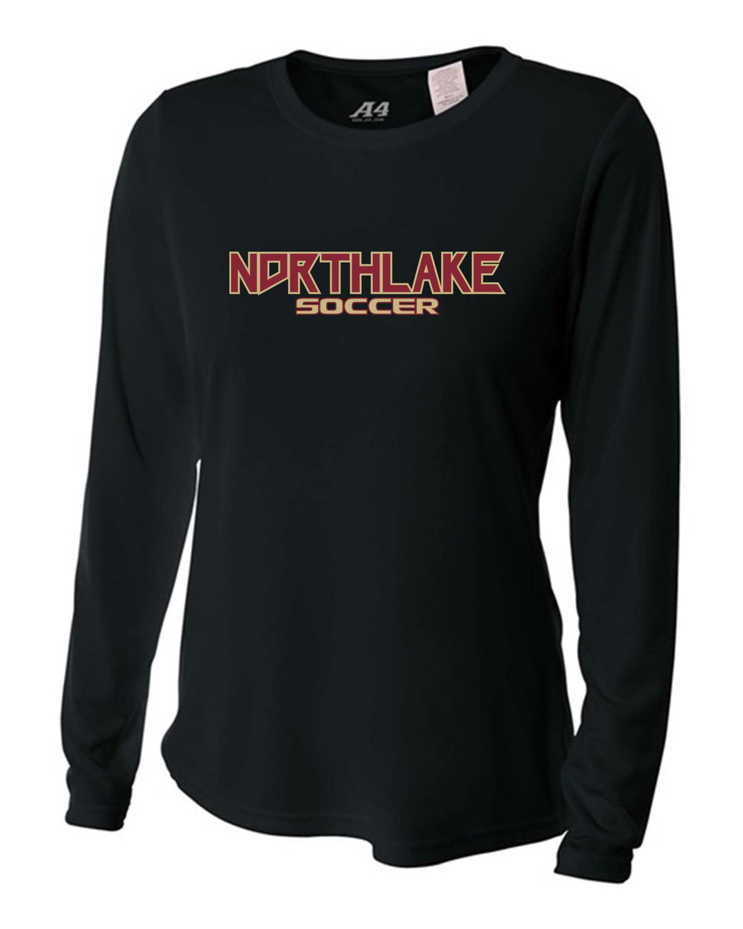 A4 Women's Northlake LS Training Jersey - Black NCS 24   - Third Coast Soccer