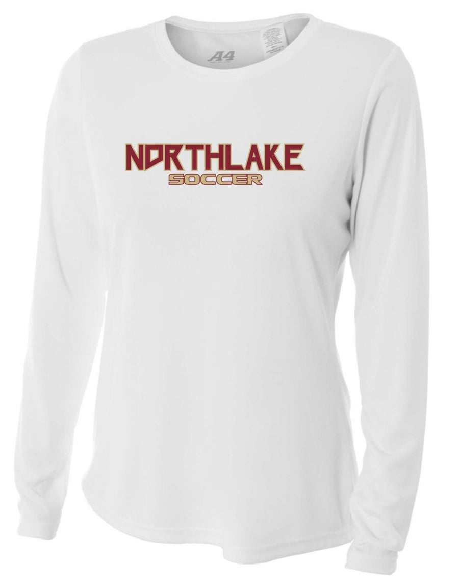 A4 Women's Northlake LS Training Jersey - White NCS 24   - Third Coast Soccer