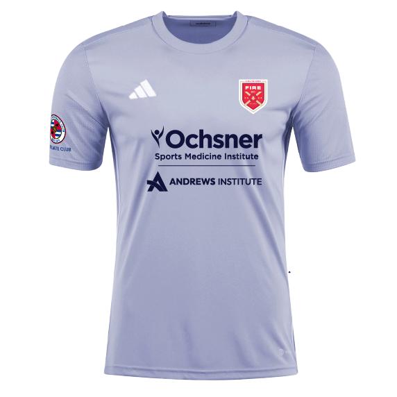 adidas Louisiana Fire Men's Tabela 23 Jersey - Light Grey/White Louisiana Fire 2024-2026 - Third Coast Soccer
