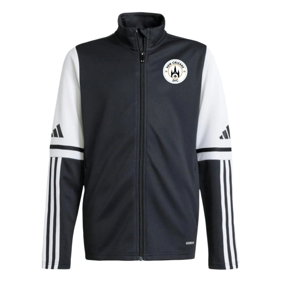 adidas New Orleans DFC Men's Squadra 25 Training Jacket- Black/White NODFC 25-27 - Third Coast Soccer