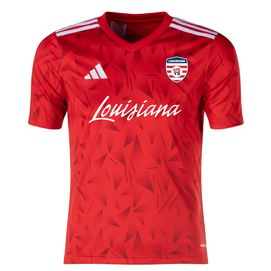 adidas Louisiana Select Men's Team Icon 25 Jersey - Red Louisiana ODP 25 Sngl - Third Coast Soccer