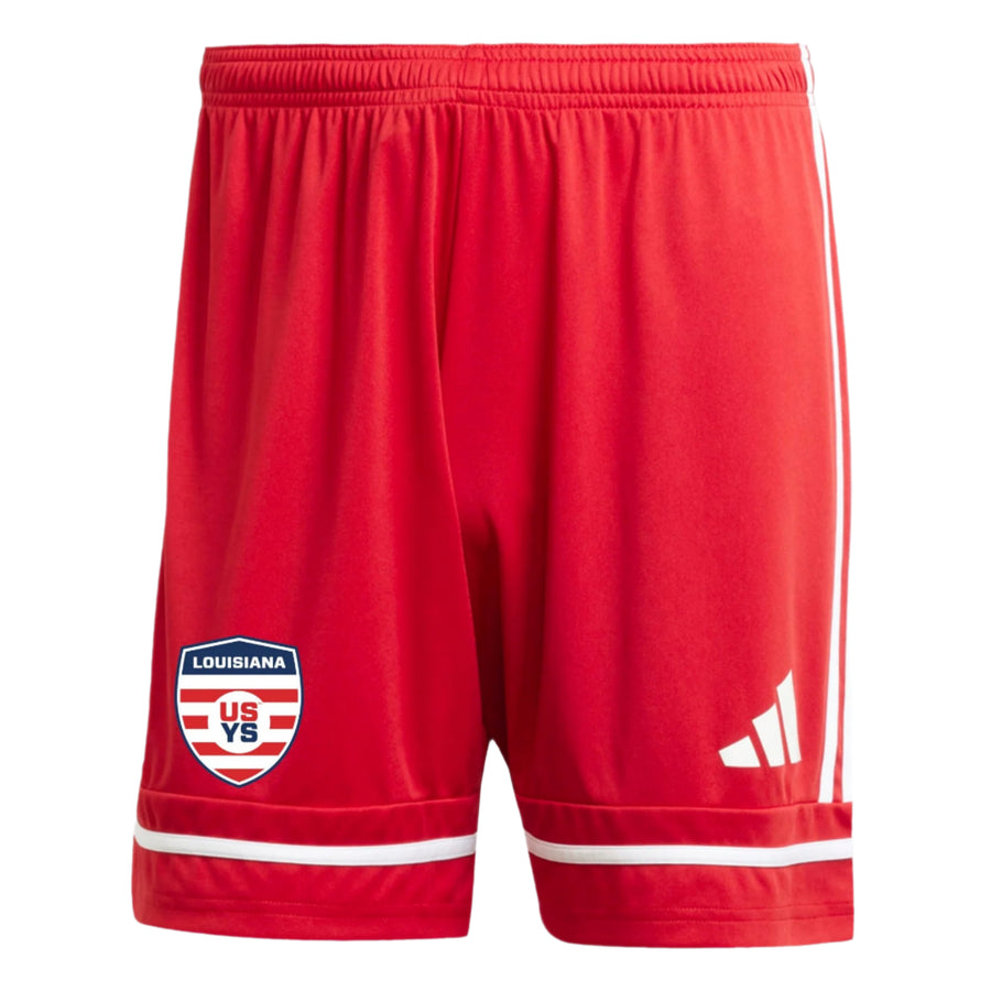 adidas Louisiana Select Men's Squadra 25 Short - Red Louisiana ODP 25 Sngl - Third Coast Soccer