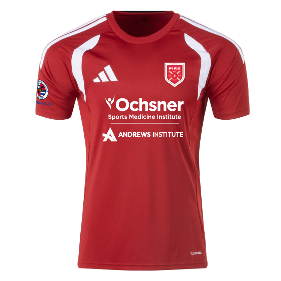adidas Louisiana Fire Youth Tiro 26 League Jersey - Red Louisiana Fire 2026-2028 - Third Coast Soccer