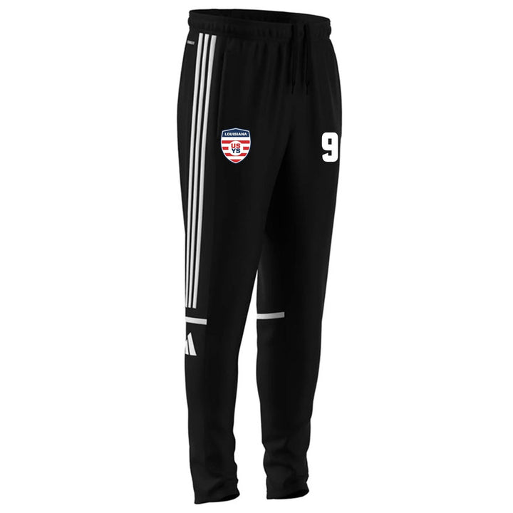 adidas Louisiana Select Men's Squadra 25 Training Pant - Black Louisiana ODP 25 Sngl - Third Coast Soccer