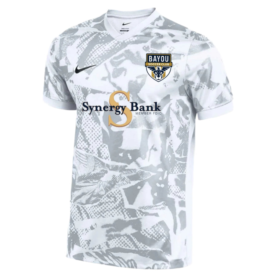 Nike Men's BSC Precision VII Jersey - White Bayou Soccer Club 25-27 - Third Coast Soccer