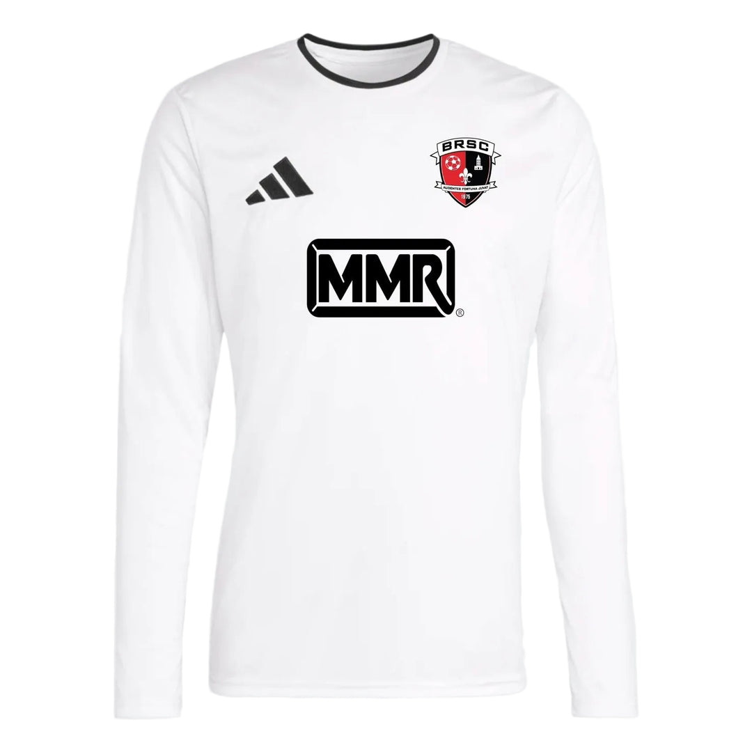 adidas BRSC Youth Entrada 26 LS Goalkeeper Jersey - White/Black BRSC 2024-2026 - Third Coast Soccer