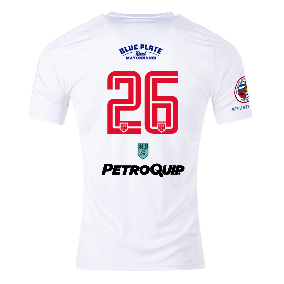 adidas Louisiana Fire Youth Tiro 26 League Jersey - White Louisiana Fire 2026-2028 - Third Coast Soccer