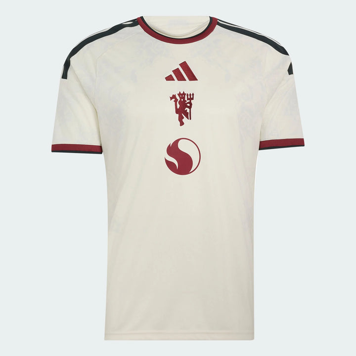 adidas Manchester United Third Jersey 26/27 Club Replica Ivory/Ice Blue Mens Small - Third Coast Soccer