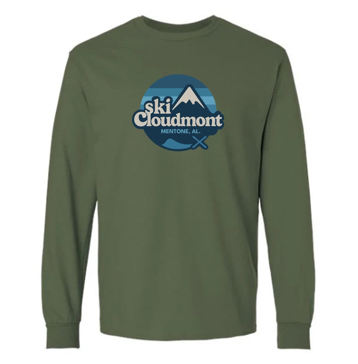 Ski Cloudmont Long-Sleeve T-Shirt Ski Cloudmont Military Green Mens Small - Third Coast Soccer