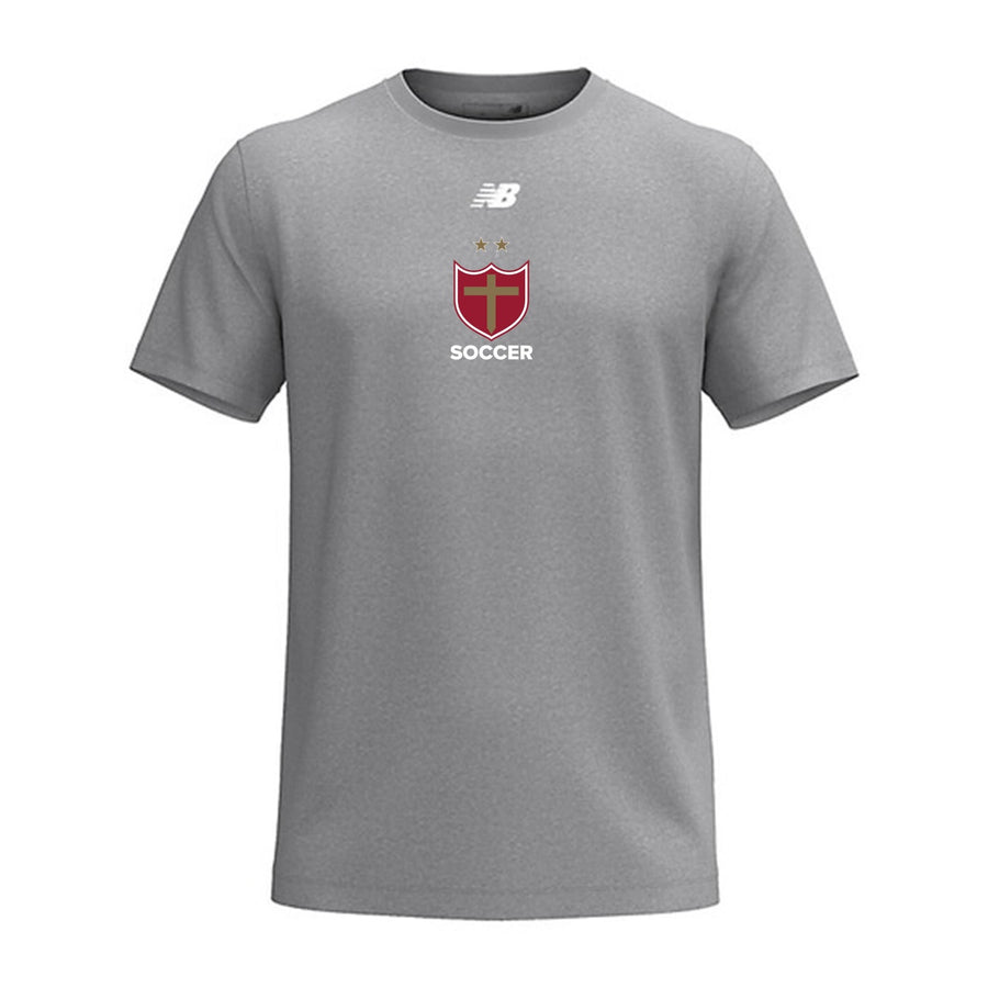 New Balance Brother Martin Youth NBlend Training Shirt - Grey Crusaders 24 - Third Coast Soccer