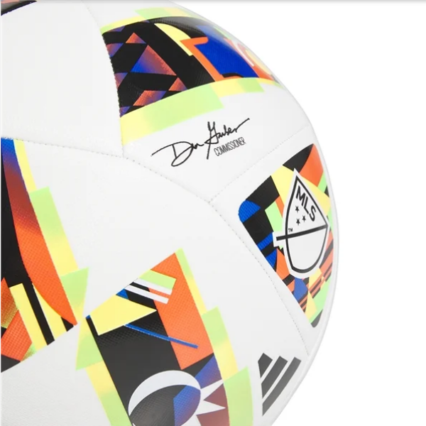 adidas MLS Training Ball 2024 - White/Black/Gold Equipment   - Third Coast Soccer