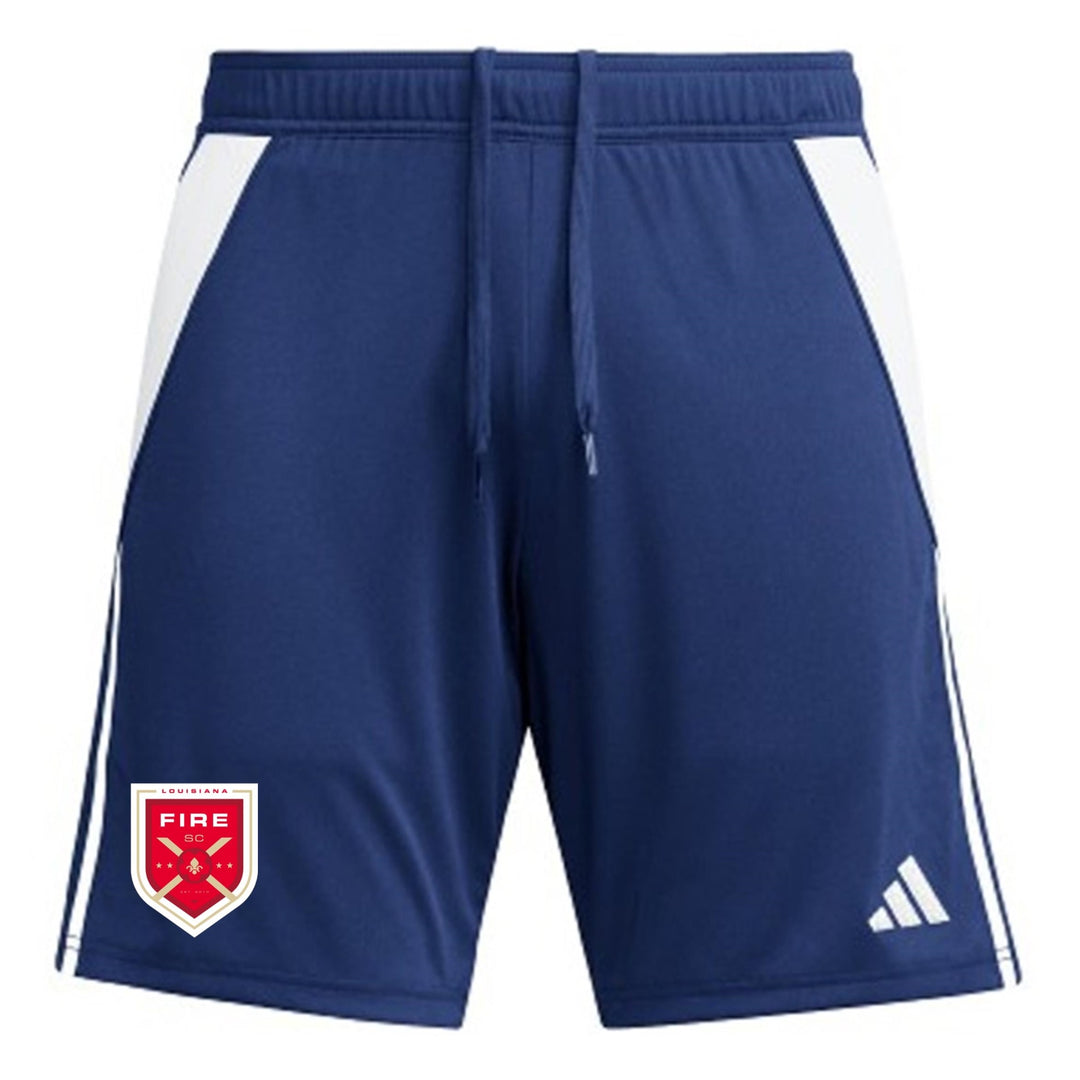 adidas Louisiana Fire Men's Tiro 24 Short - Navy/White Louisiana Fire 2024-2026   - Third Coast Soccer