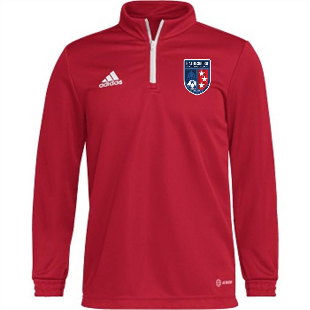 adidas HFC Youth Entrada 22 Training Top Hattiesburg FC 2023-2025 Team Power Red Youth Small - Third Coast Soccer