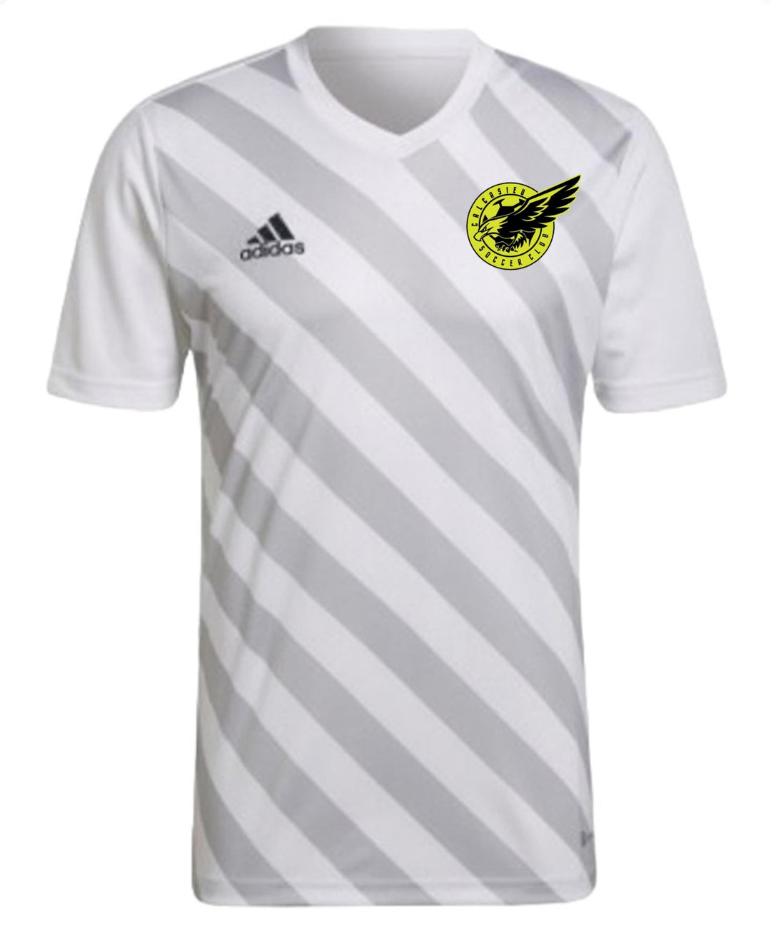 adidas CSC Men's Entrada 22 Graphic Jersey - White/Grey Calcasieu Soccer Club 23-25 White/Team Light Grey Mens Small - Third Coast Soccer