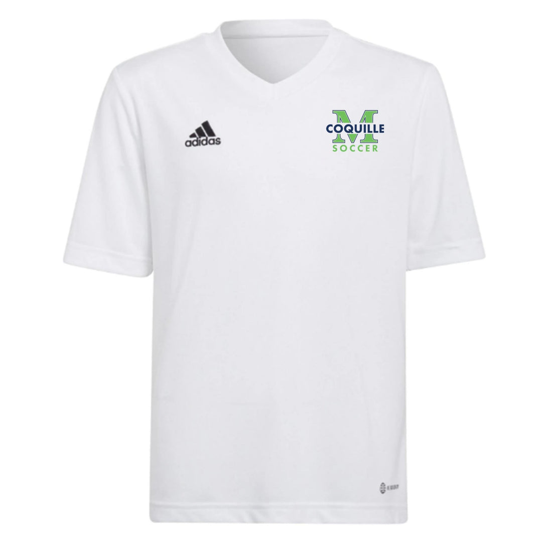 adidas Youth MYB Recreational Entrada 22 Jersey - White MYB 24-26   - Third Coast Soccer