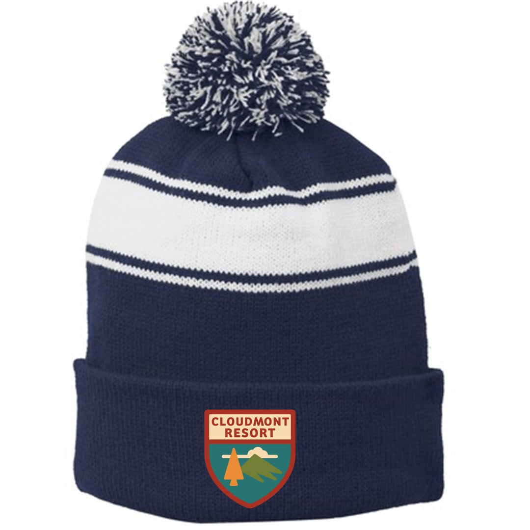 Cloudmont Resort Pom-Pom Beanie Cloudmont Resort True Navy/White - Third Coast Soccer
