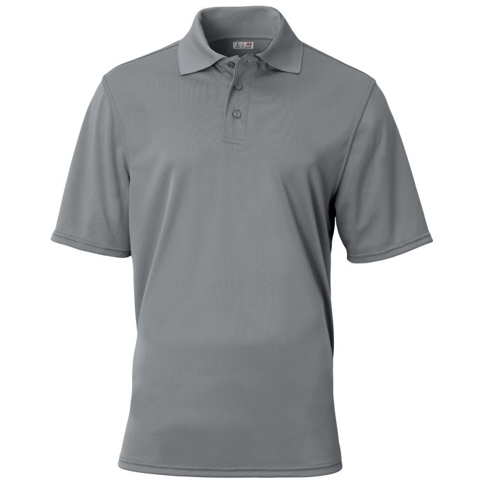 A4 Essential Polo Polos Graphite Mens Small - Third Coast Soccer