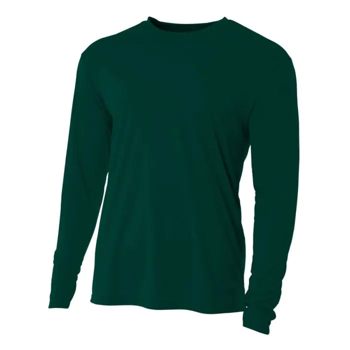 A4 Cooling Perf L/S Crew Training Wear Forest XSmall - Third Coast Soccer