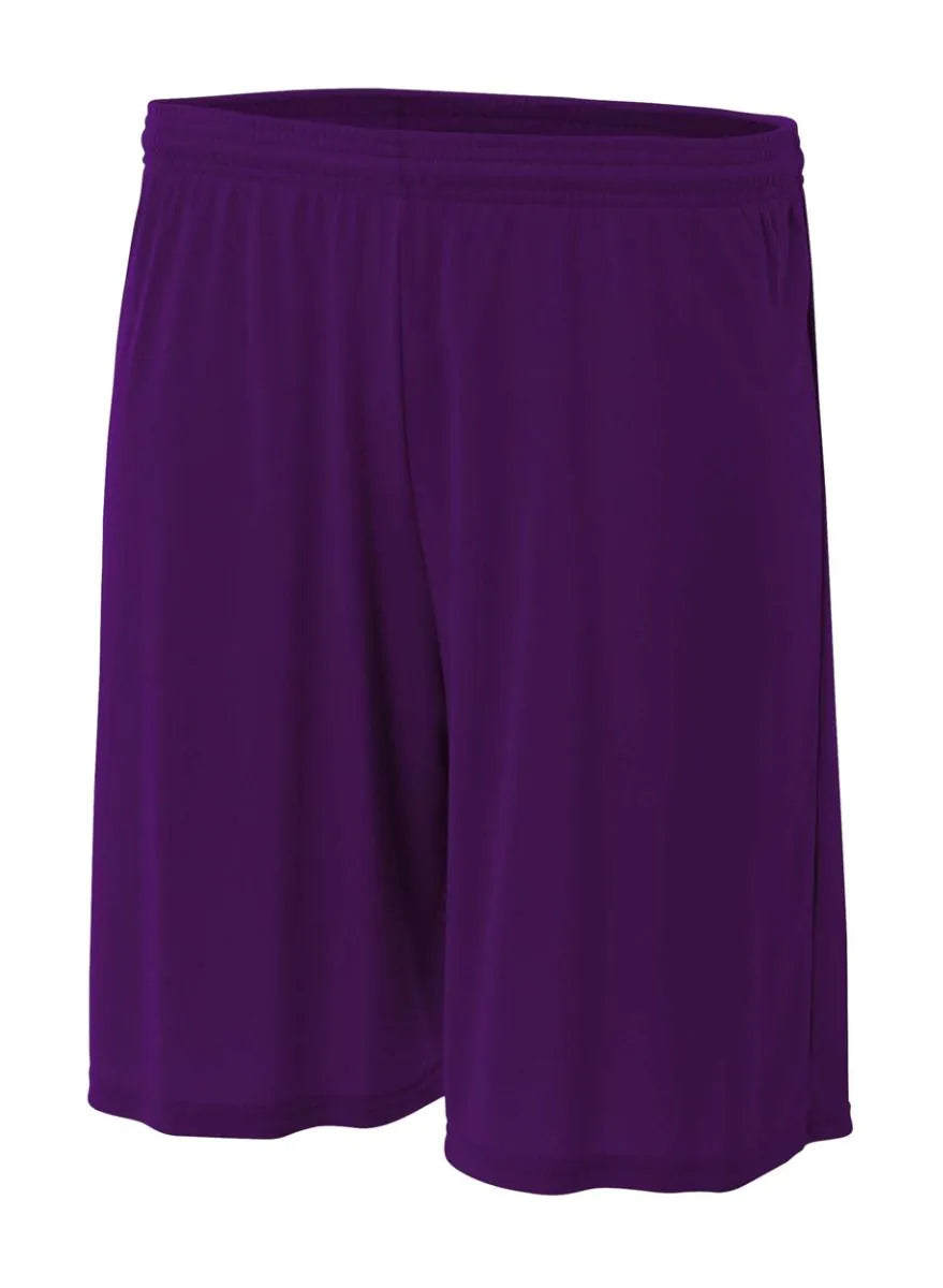 A4 7" Cooling Performance Short Shorts Purple Mens Small - Third Coast Soccer