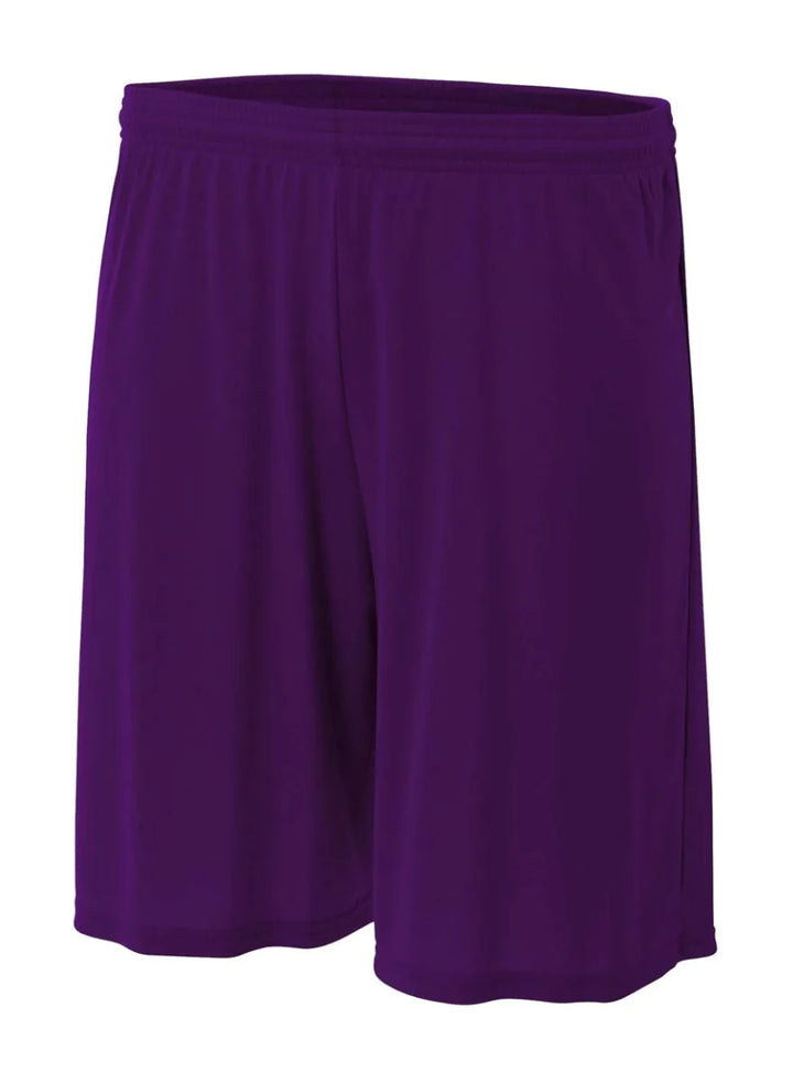 A4 7" Cooling Performance Short Shorts Purple Mens Small - Third Coast Soccer