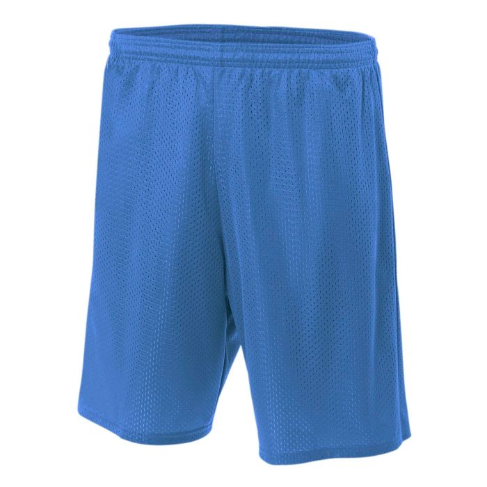 A4 7" Lined Tricot Mesh Short Shorts Royal Mens Small - Third Coast Soccer