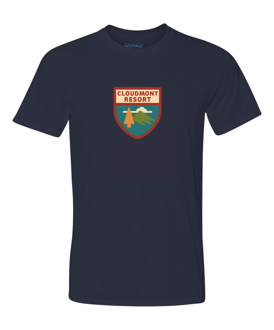 Cloudmont Resort Short-Sleeve T-Shirt Cloudmont Resort Navy Youth Small - Third Coast Soccer