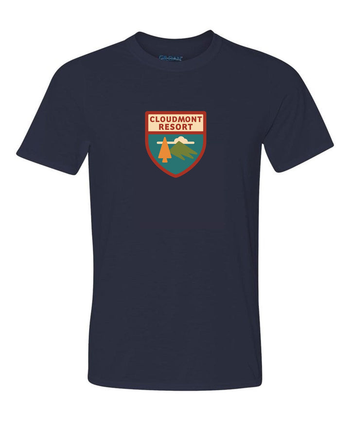 Cloudmont Resort Short-Sleeve T-Shirt Cloudmont Resort Navy Youth Small - Third Coast Soccer