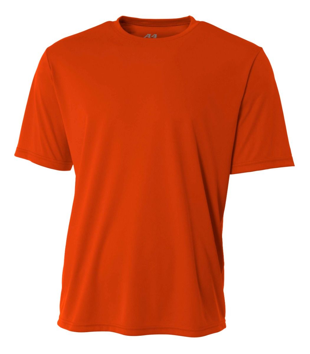 A4 Youth Cooling Performance Crew Training Jersey Athletic Orange Youth XSmall - Third Coast Soccer