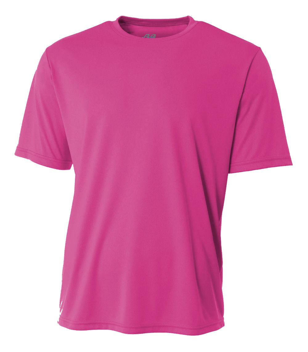 A4 Cooling Performance Crew Training Jersey Fuschia Mens Small - Third Coast Soccer