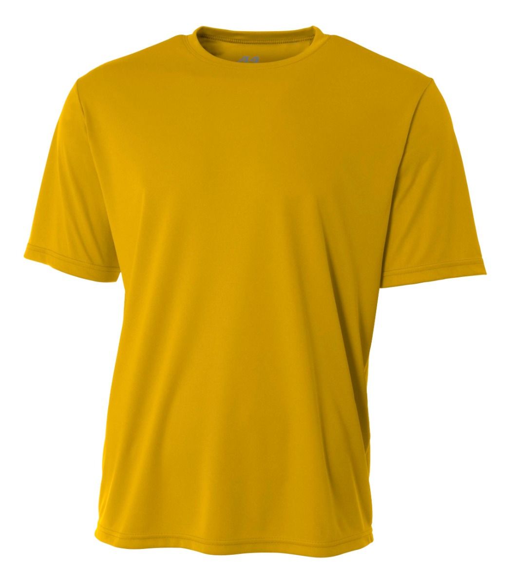 A4 Youth Cooling Performance Crew Training Jersey Gold Youth XSmall - Third Coast Soccer