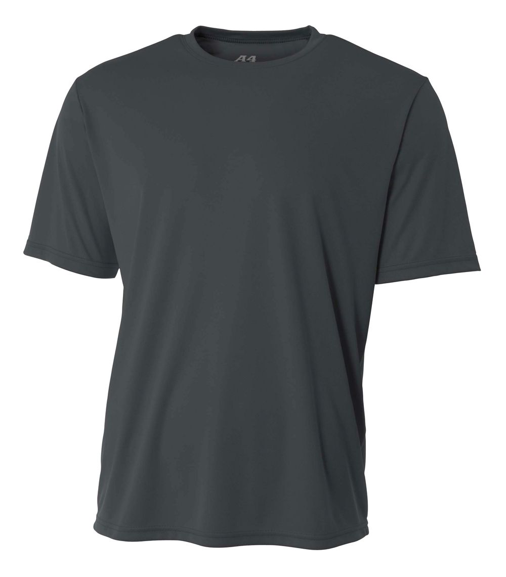A4 Youth Cooling Performance Crew Training Jersey Graphite Youth XSmall - Third Coast Soccer