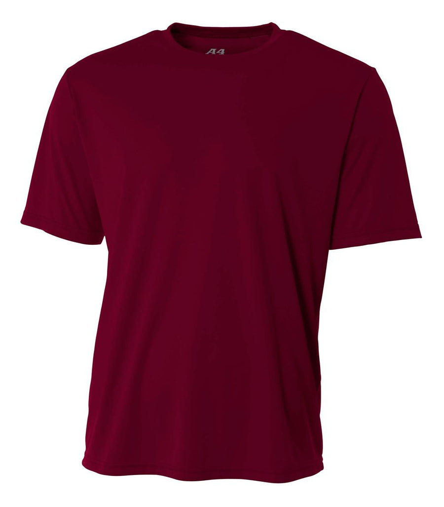 A4 Youth Cooling Performance Crew Training Jersey Maroon Youth XSmall - Third Coast Soccer