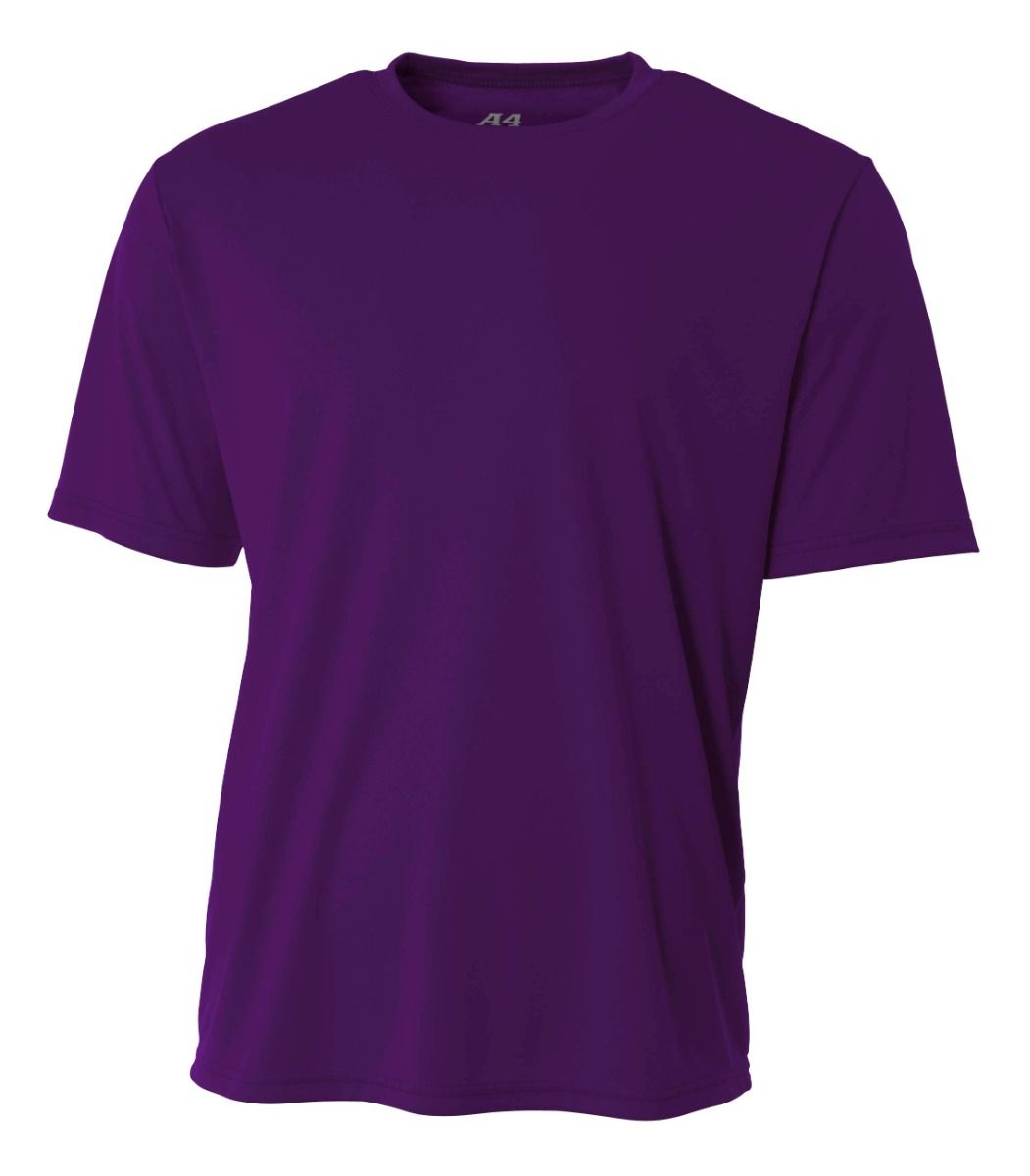 A4 Youth Cooling Performance Crew Training Jersey Purple Youth Small - Third Coast Soccer