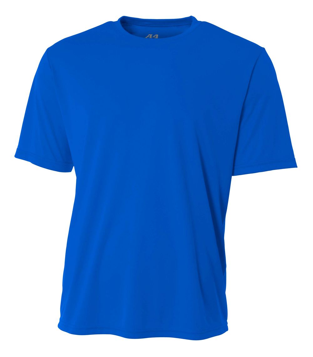 A4 Youth Cooling Performance Crew Training Jersey Royal Youth Small - Third Coast Soccer