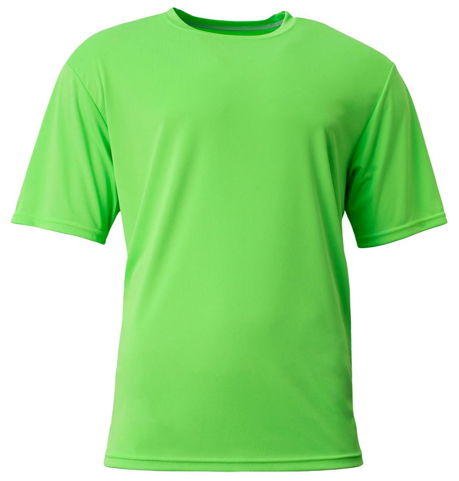 A4 Youth Cooling Performance Crew Training Jersey Safety Green Youth Xsmall - Third Coast Soccer