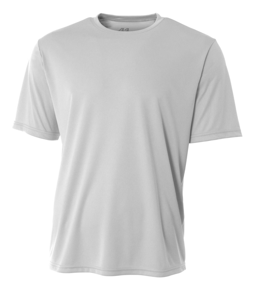 A4 Youth Cooling Performance Crew Training Jersey Silver Youth Small - Third Coast Soccer