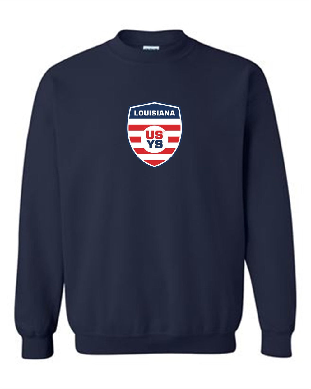 Louisiana Select USYS Crewneck Sweatshirt LA ODP Spiritwear Navy Youth Small - Third Coast Soccer