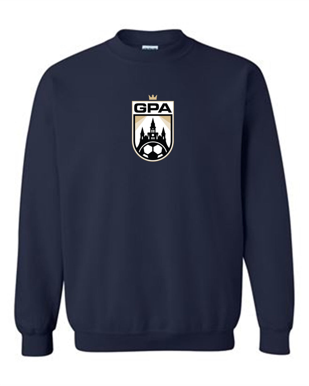 GPA Logo Crewneck Sweatshirt GPA Spiritwear Navy Youth Small - Third Coast Soccer
