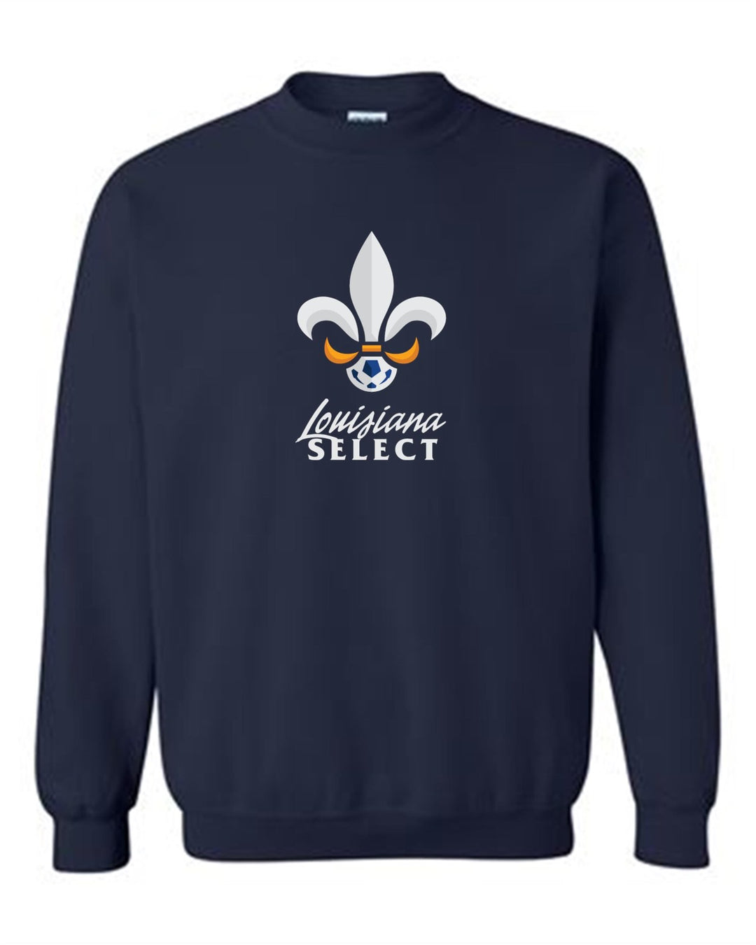 Louisiana Select Crew Neck Sweatshirt LA ODP Spiritwear Navy Youth Small - Third Coast Soccer